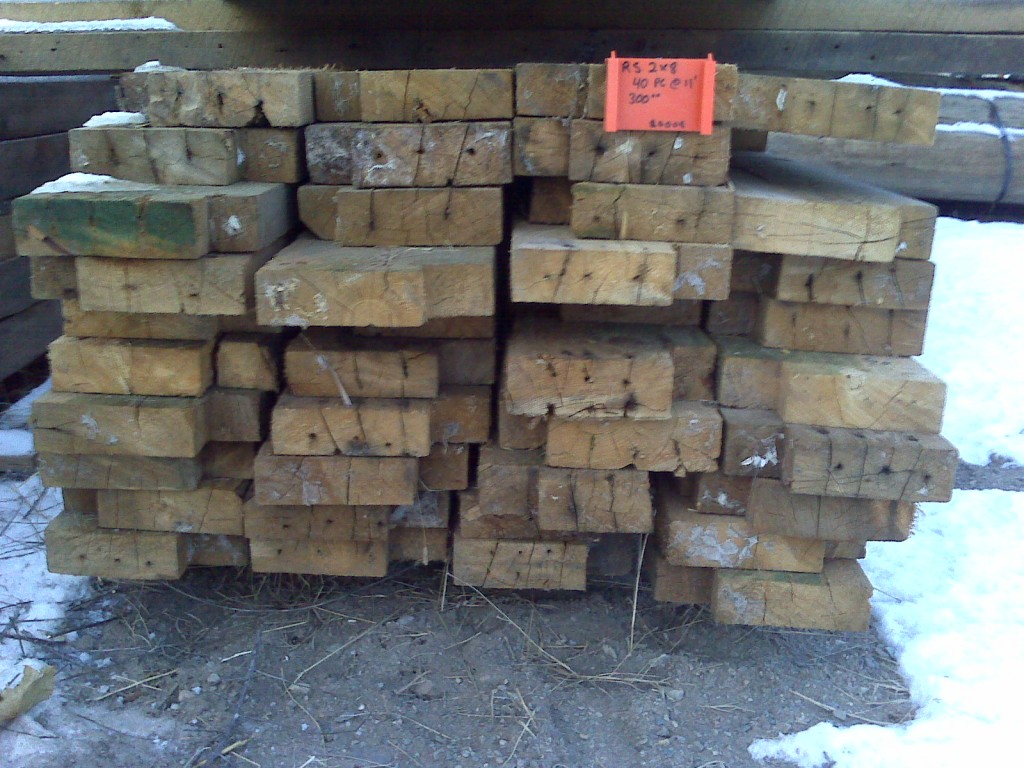 Item #0008. Rough Sawn 2x8. 40 @ 11'. $300 (Reg. $0.68/lnft)