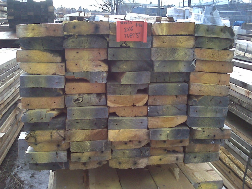 Item #0033. 2x6, 75@7'6". $140 (Reg. $0.30/lnft).