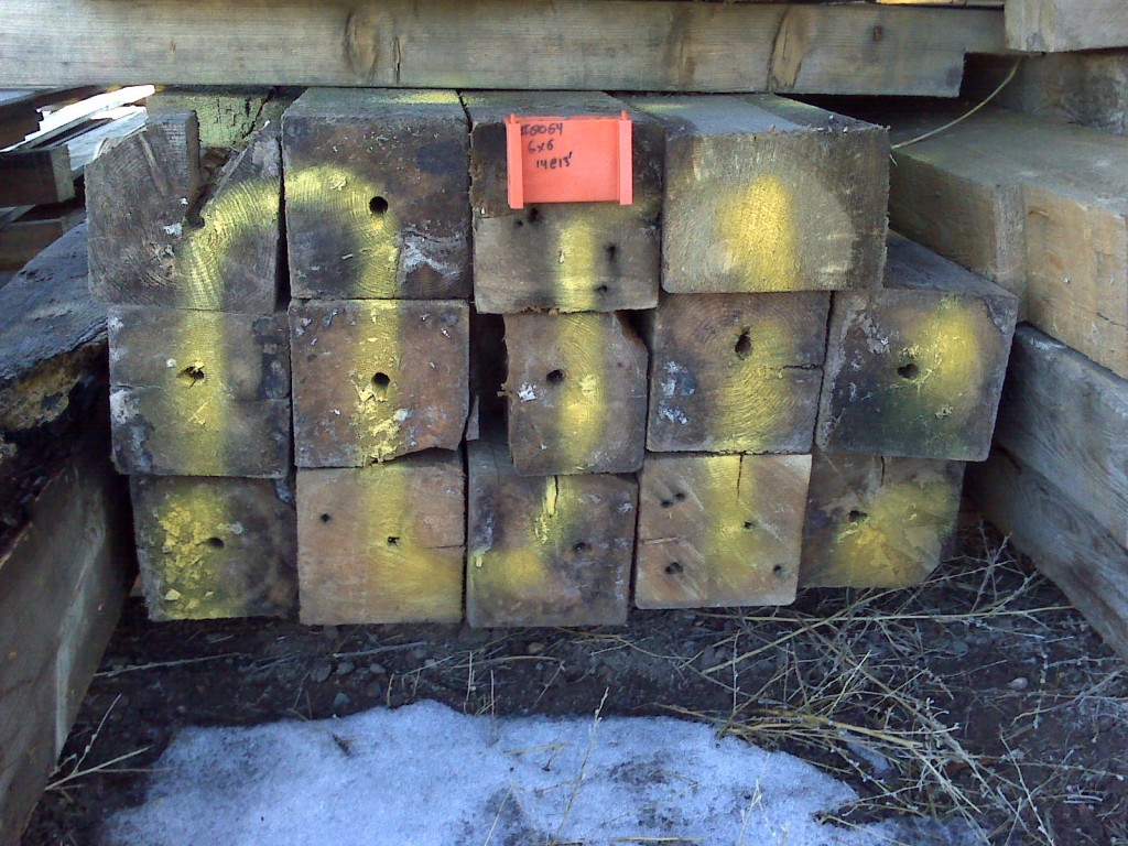 Item #0064. 6x6, 14@@13'. $1000 ($6.50/lnft).