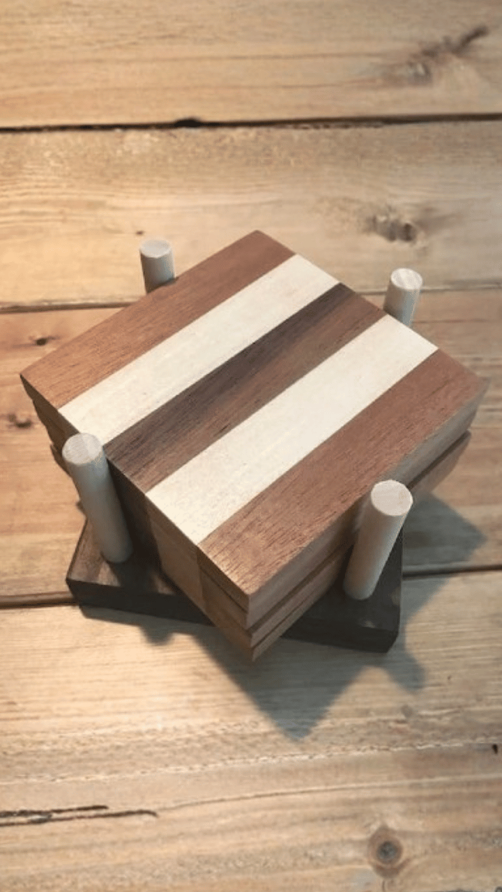 Set of decorative coasters